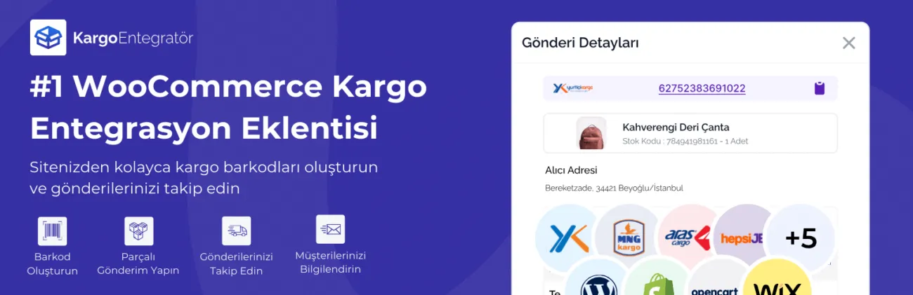 Kargo Entegrator WordPress Eklenti Banner Tasarimlari