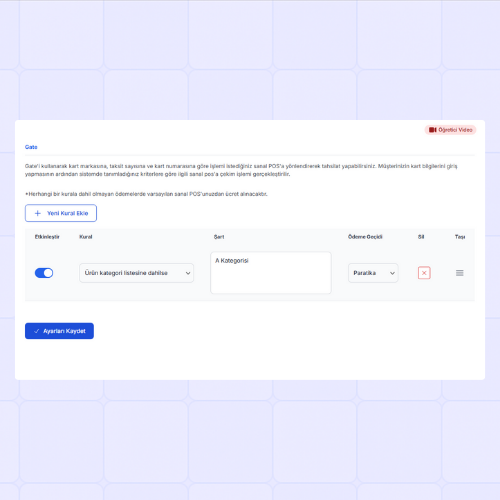 WooCommerce Sanal POS Entegrasyonu Gate Ozelligi